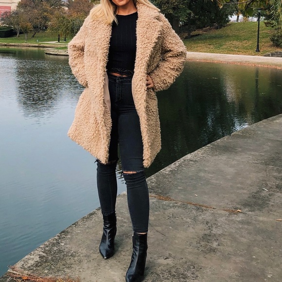 Faux fur coat - Picture 2 of 3